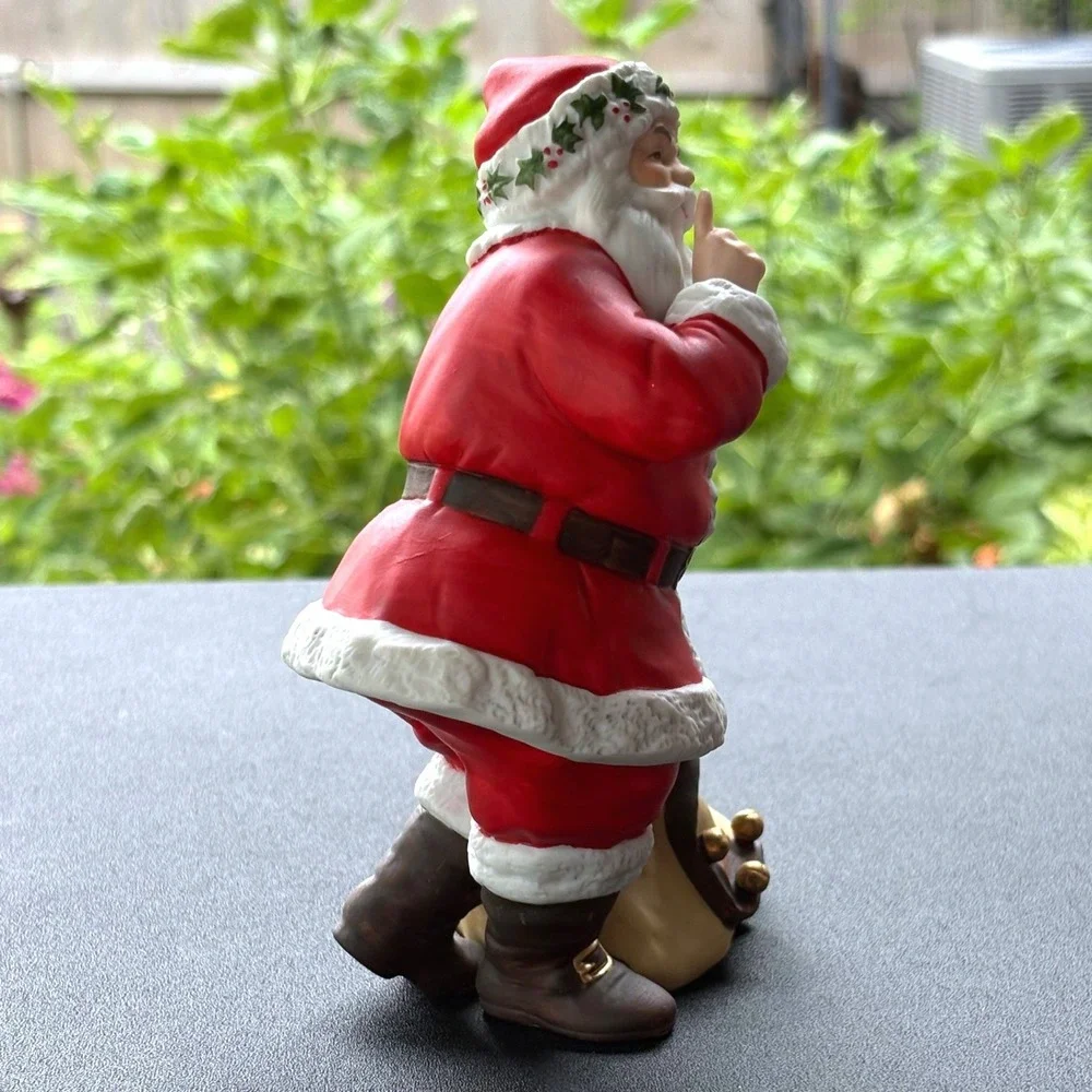 Avon 1993 Shushing Santa Claus Porcelain Figurine NO BOX